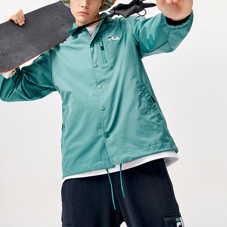FILA FUSION Casual Sports Woven Jacket Green T11M123704F-GN