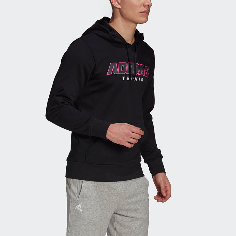 adidas Cat Graph Hood Casual Tennis Sports hooded Pullover Black GK8158