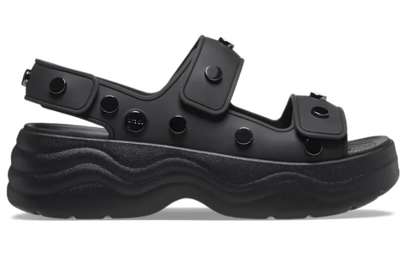 (WMNS) Crocs Skyline Studded Sandals 'Black' 209025-001