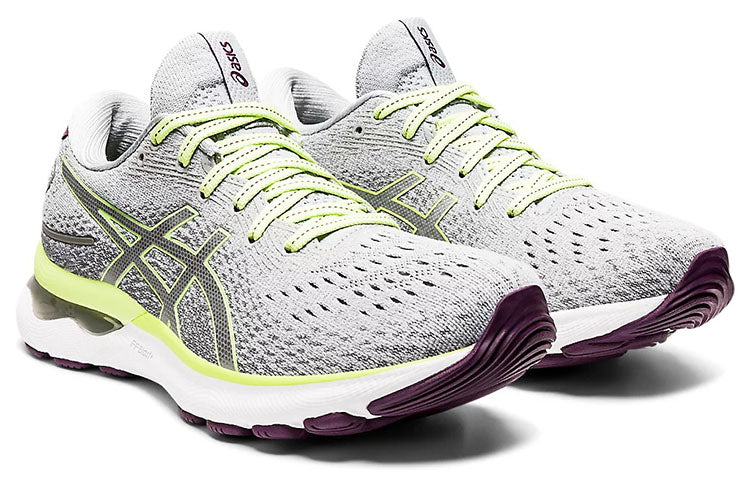 (WMNS) ASICS Gel-Nimbus 24 'Piedmont Grey Lime Green' 1012B201-020