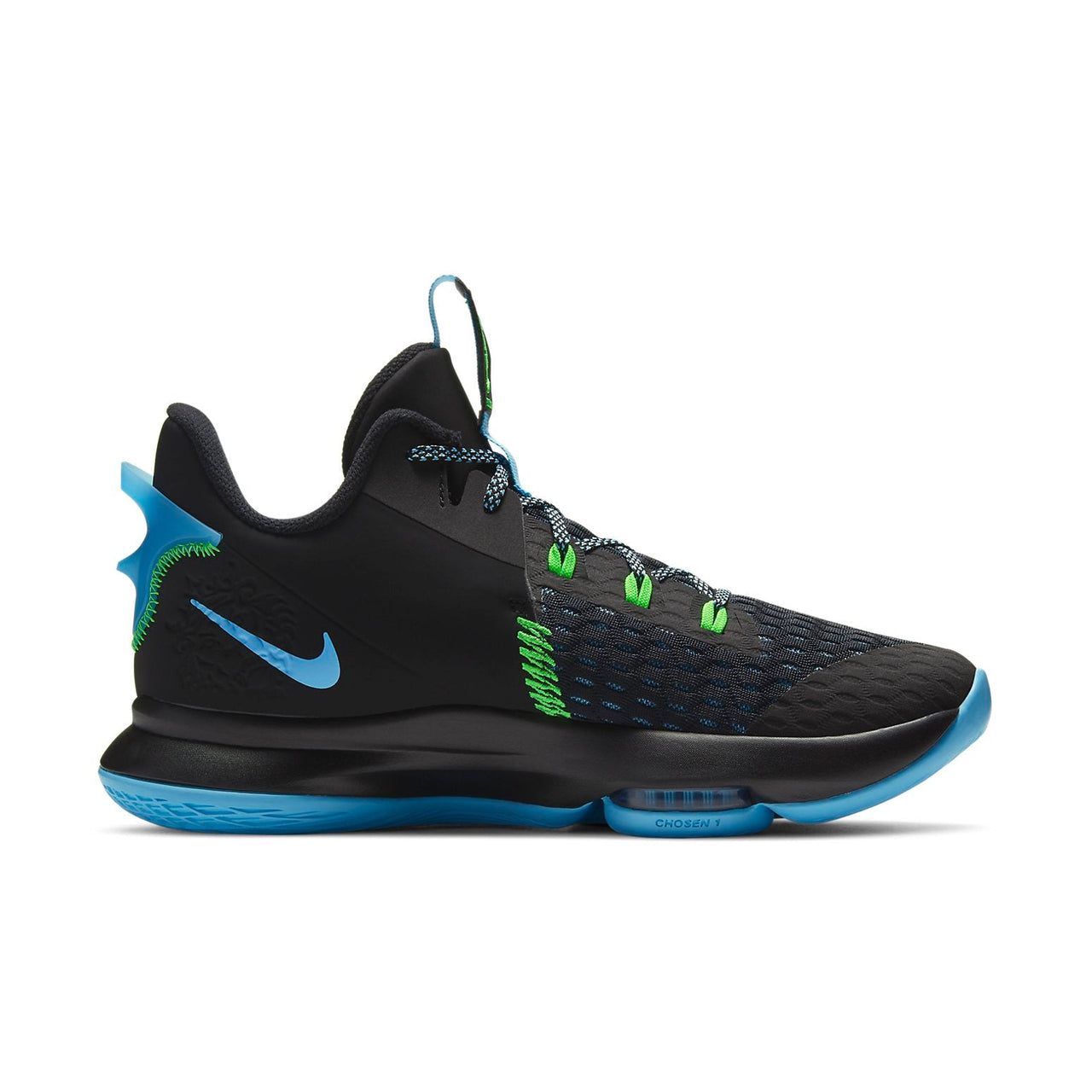Nike LeBron Witness 5 'Black Light Blue Fury' CQ9380-004