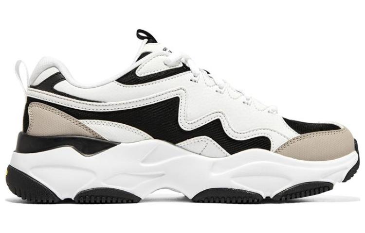 (WMNS) Skechers Lander S Shoes 'White Black Beige' 896157-WBK