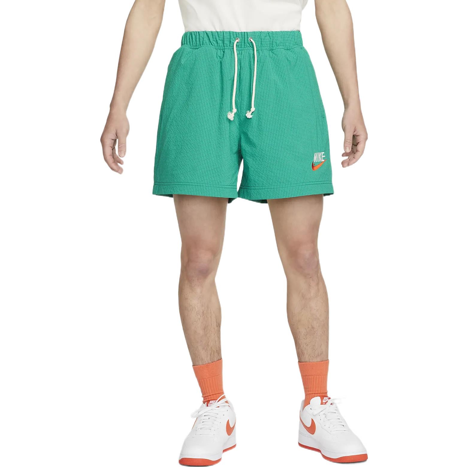 Nike Solid Color Straight Casual Shorts Green DM5282-365