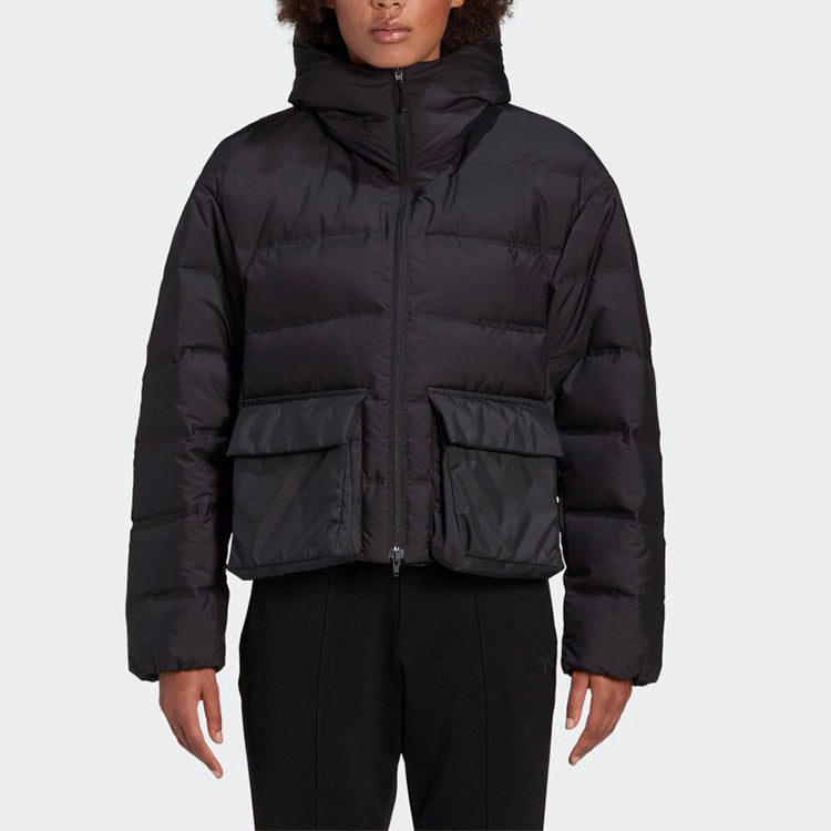 (WMNS) Y-3 Classic hooded With Down Feather Jacket Black GK4443