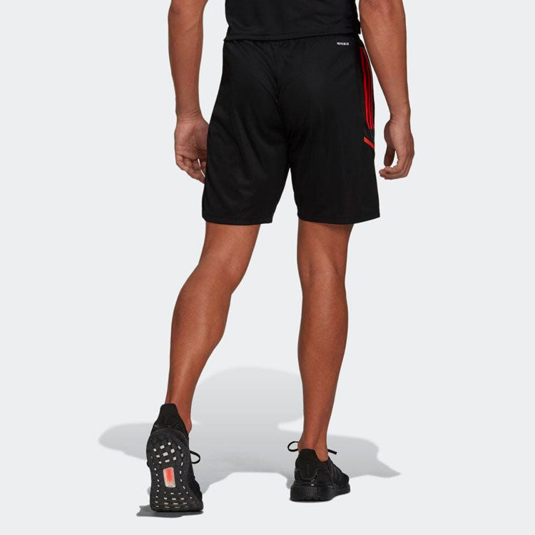 adidas Rugby Gym Shorts 'Black Red' GU3185