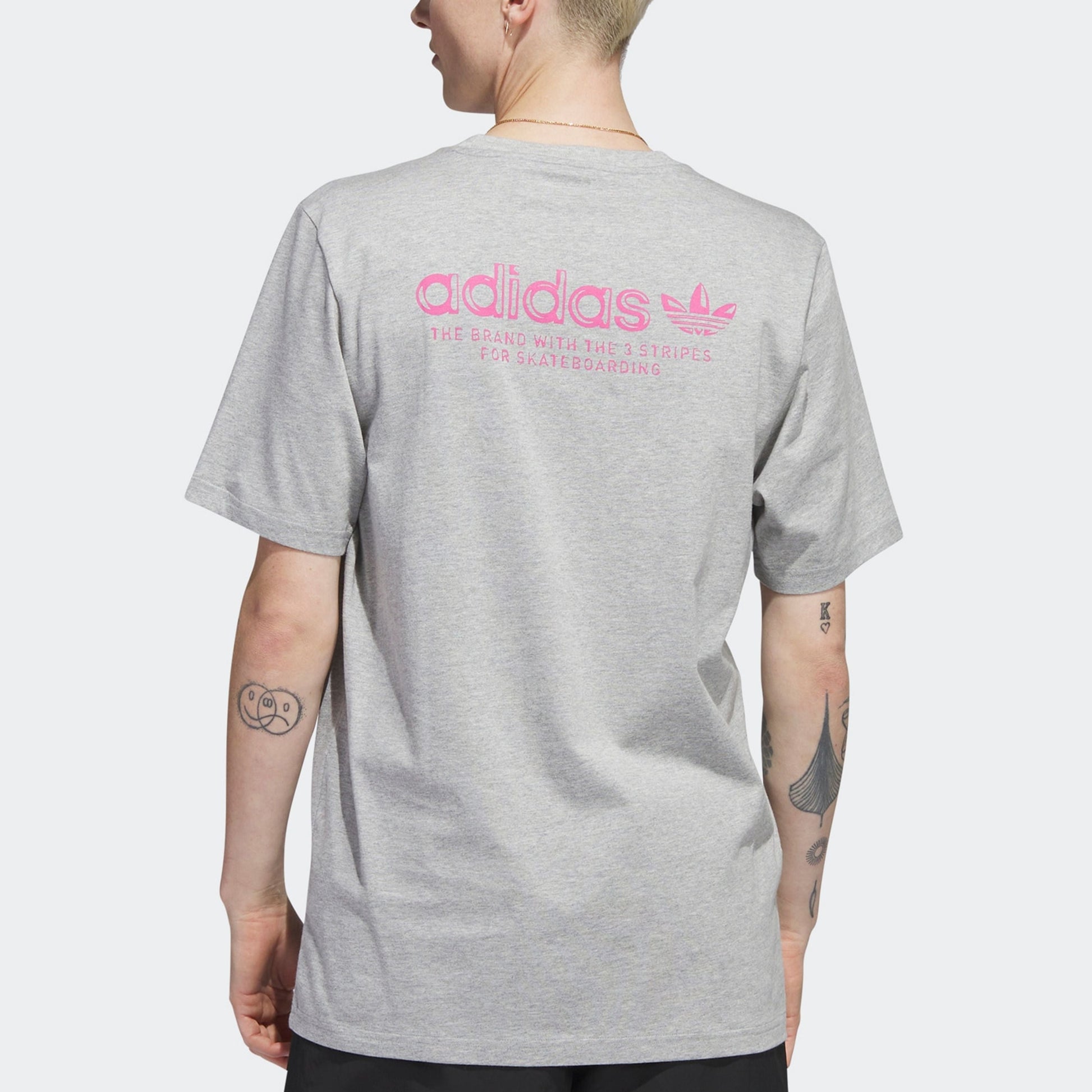 adidas Originals 4.0 Logo Tee 'Grey' HS3028