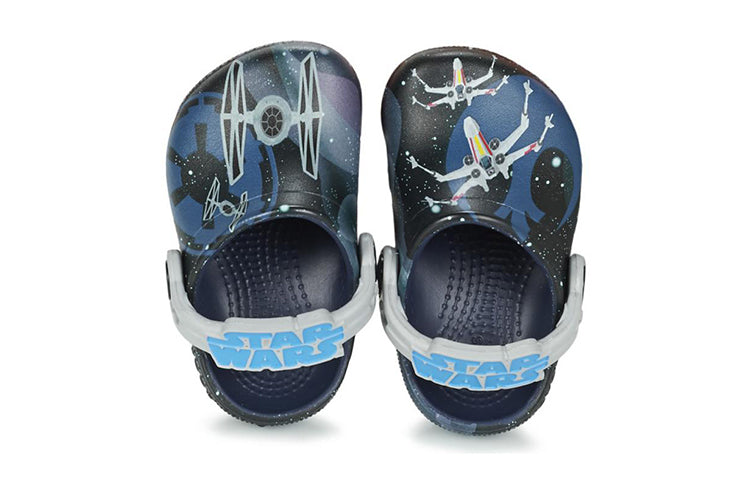 (GS) Crocs FunLab Star Wars Classic Clogs 'Black Blue' 204115-410