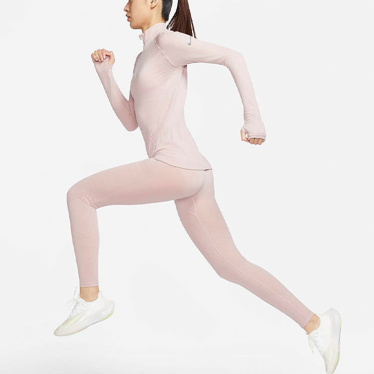 (WMNS) Nike Run Division Logo Printing Fitness Clothing Purple/Red CU6192-269