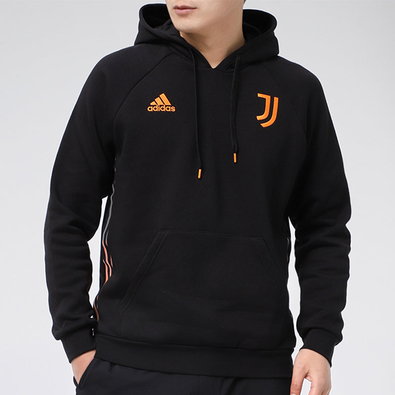 adidas Juve Travel Hd Soccer/Football Sports Printing Fleece Black GK8605