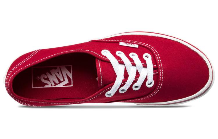 Vans Authentic Low Tops Skateboarding Shoes Unisex Red VN0A38EMT1E