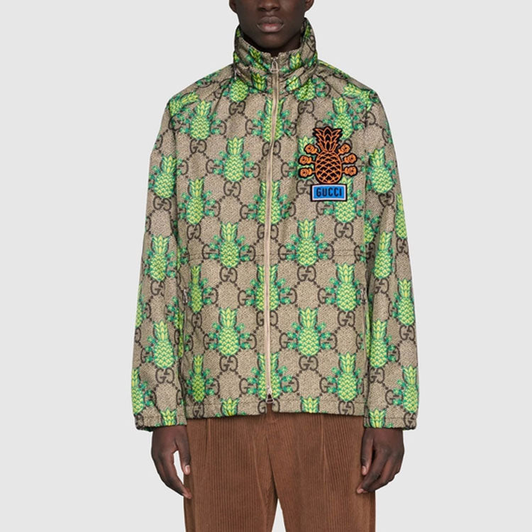 Gucci GG Pineapple Print Jacket 'Green' 672807-ZAIES-2370