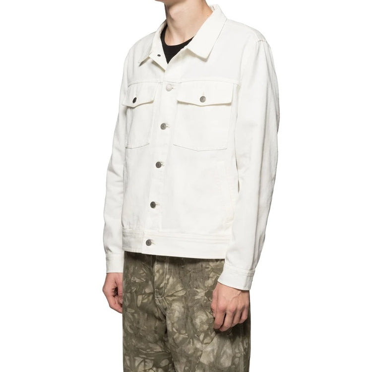 Stussy Ranch Jacket lapel Solid Color Unisex White 115494