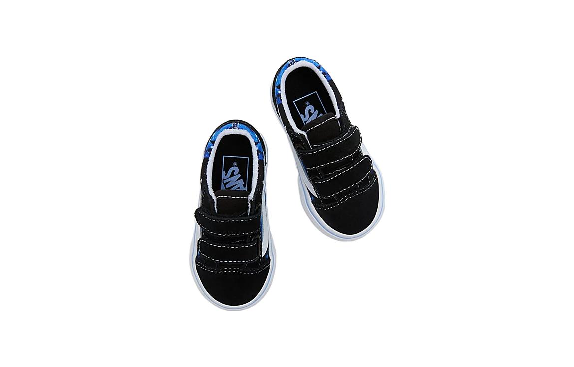 (TD) Vans Old Skool Hook and Loop 'Black Blue' VN000D3YY61