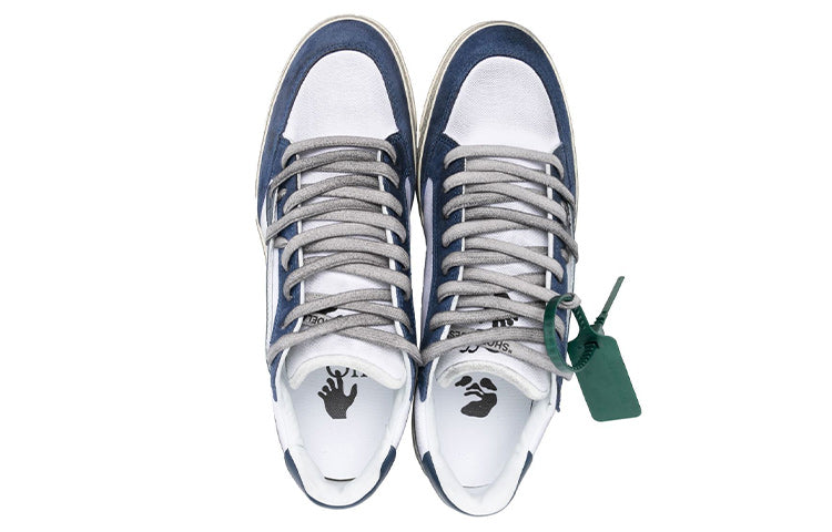 Off-White 5.0 Panelled Low-Top Sneakers 'Navy White' OMIA227S23FAB0020146