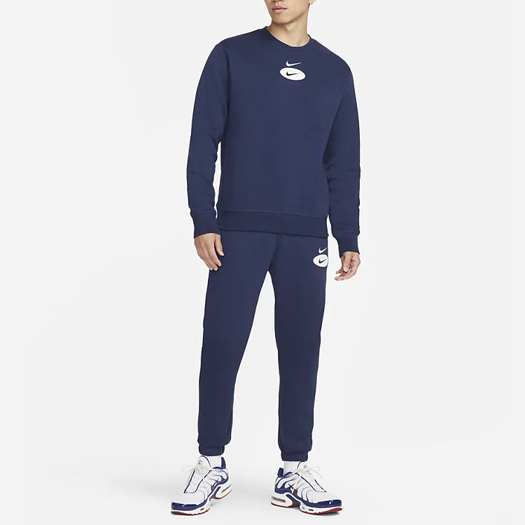 Nike League As Sportswear Sl Bb Crew 'Navy White' DM5461-410