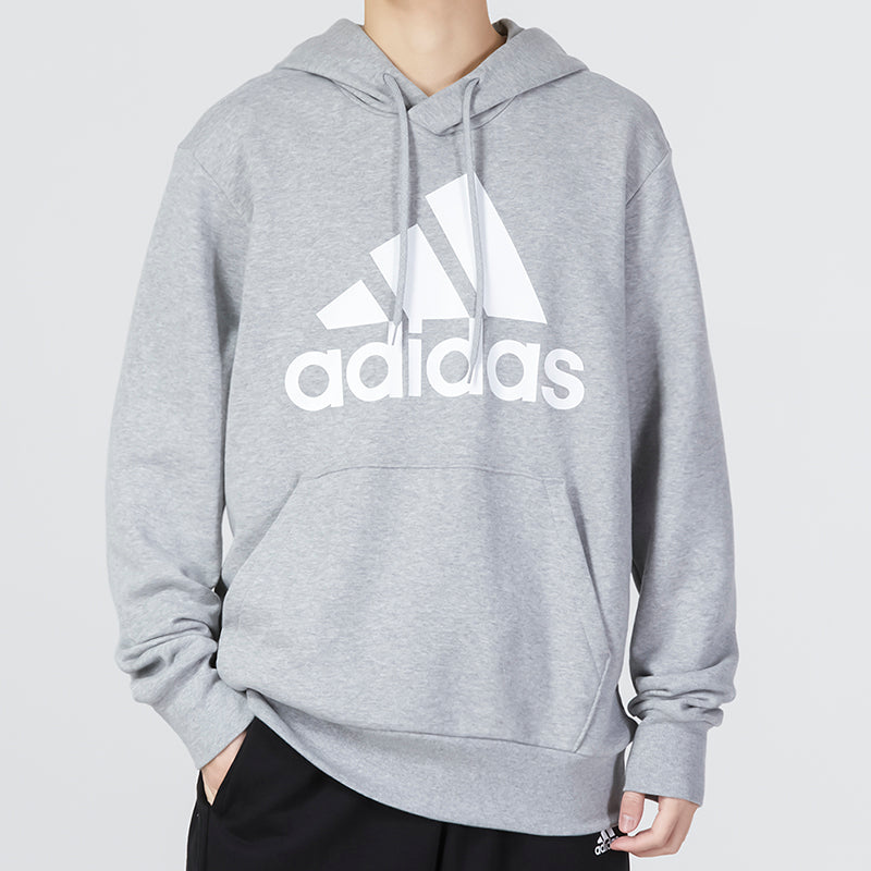 adidas French Terry Big Logo Hoodie 'Grey' IC9364