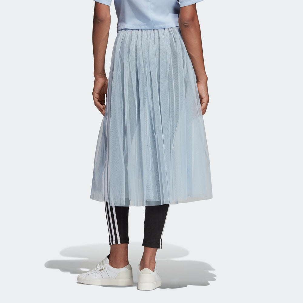 (WMNS) adidas originals SKIRT TULLE Blue DV0852