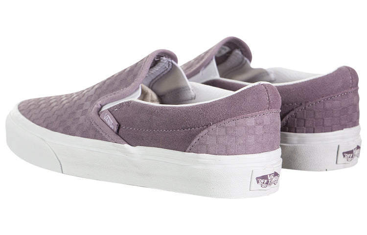 Vans Classic Slip-On Stylish Wear-Resistant Breathable Low Top Casual Skate Shoes Unisex Purple VN0A4BV31HG