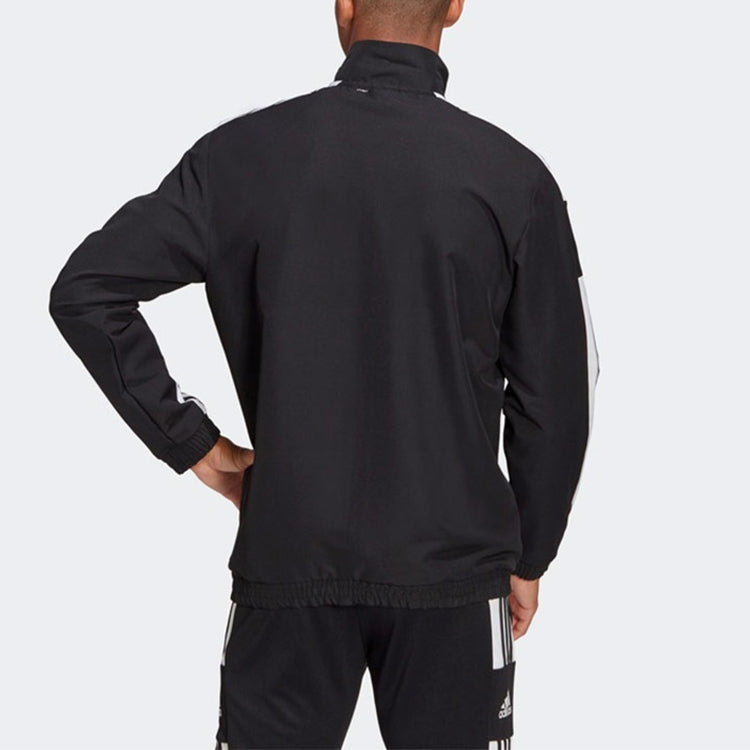 adidas MENS Football Stand Collar Jacket Black GK9549