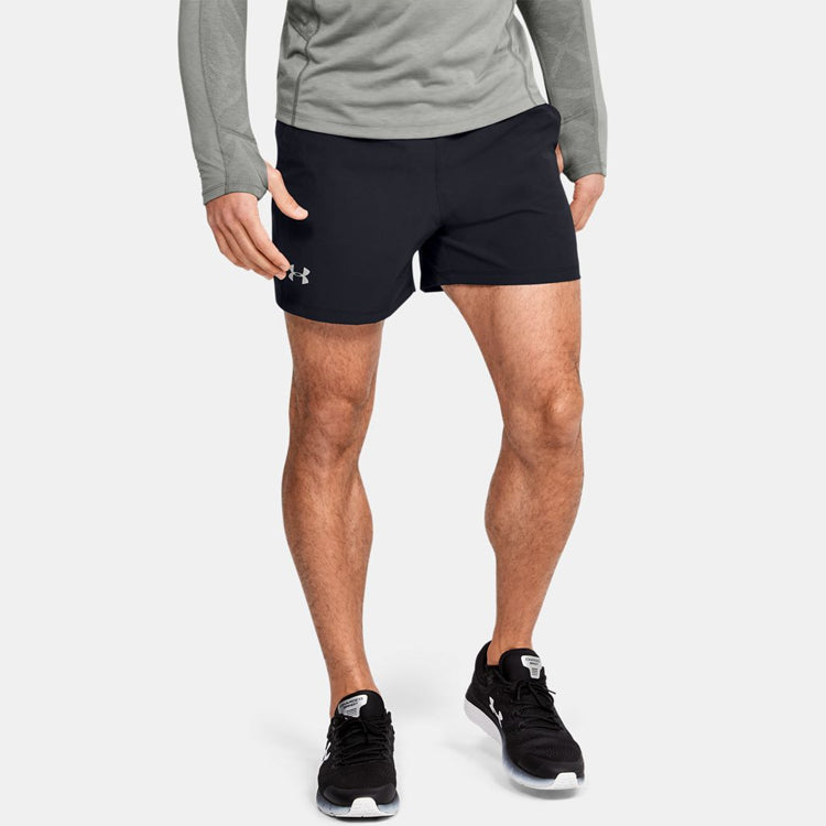 Under Armour SpeedPocket 5inch Shorts 'Black Grey' 1351188-001