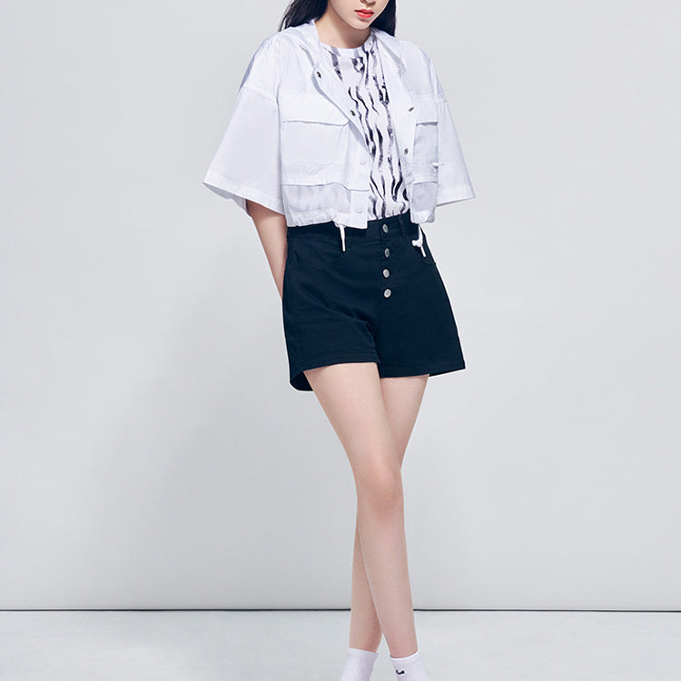 (WMNS) Converse Jacket Casual Loose Tops White 10018960-A03