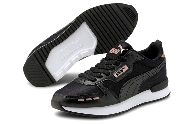 (WMNS) PUMA R78 Metallic Sneakers Black/Pink/White 374739-01