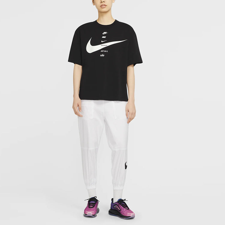 (WMNS) Nike Sportswear Loose Fit T-Shirt 'Black' CU5683-010