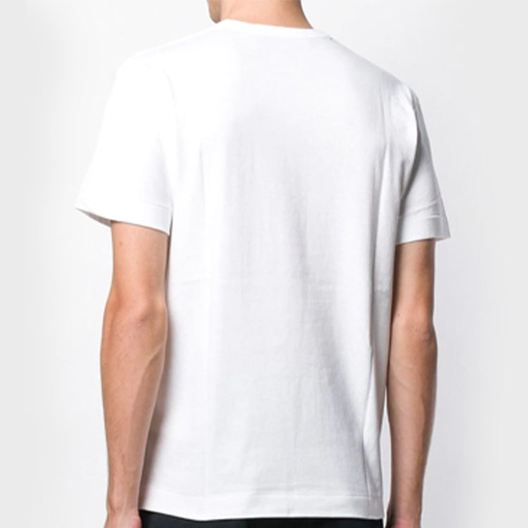 COMME des GARCONS PLAY Love Printing Casual Short Sleeve White AZT026