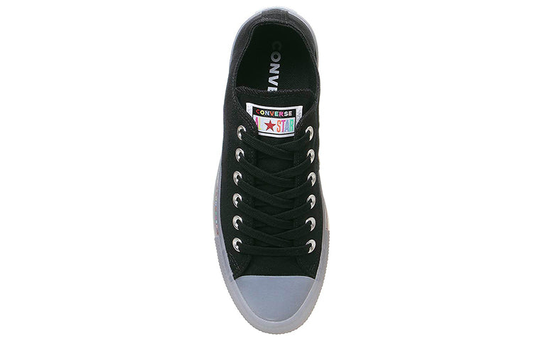 Converse All Star Low Trainers Rainbow Black Exclusive 168199C