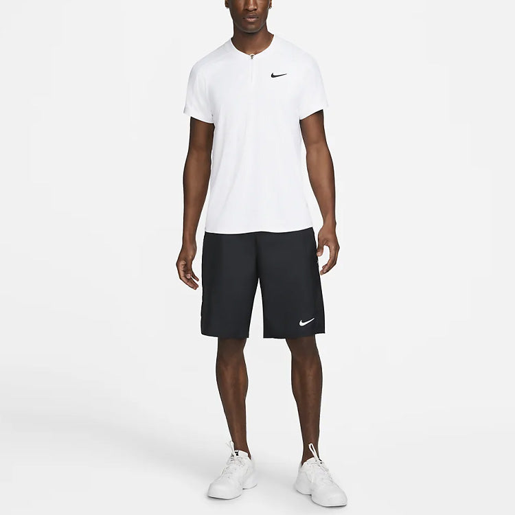 Men's Nike Solid Color Logo Printing Round Neck Pullover Short Sleeve White T-Shirt DA4322-100