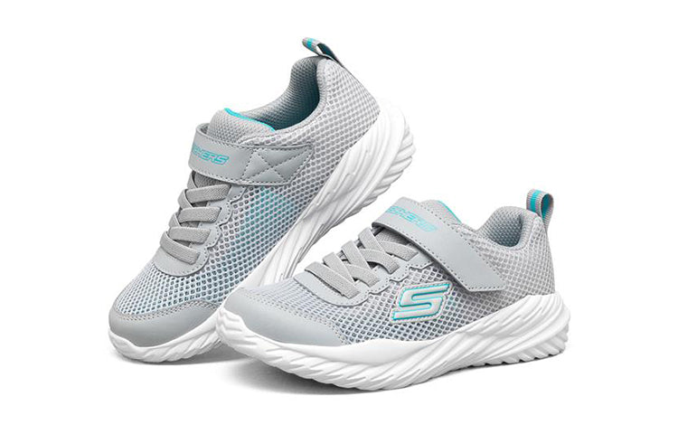 Skechers Nitro Sprint Sports Shoes K White/Grey 403752L-GRY