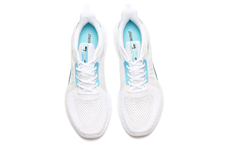 361 Degrees QU!K Light Breathable Running Shoes 'White Blue' 572024413-1