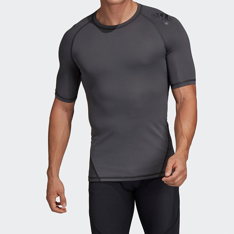 adidas Ask Spr Tee Training Sports Round Neck Short Sleeve Gray DU6558