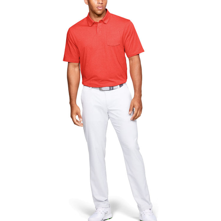 Under Armour Charged Cotton Scramble Polo Shirt 'Beta Red' 1321111-628
