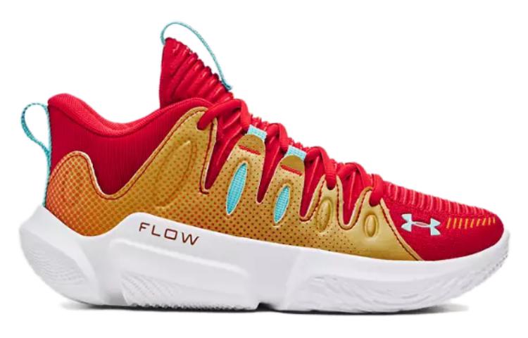 (WMNS) Under Armour Flow Breakthru 4 ASG Basketball Shoes 'Gold Red' 3028061-600