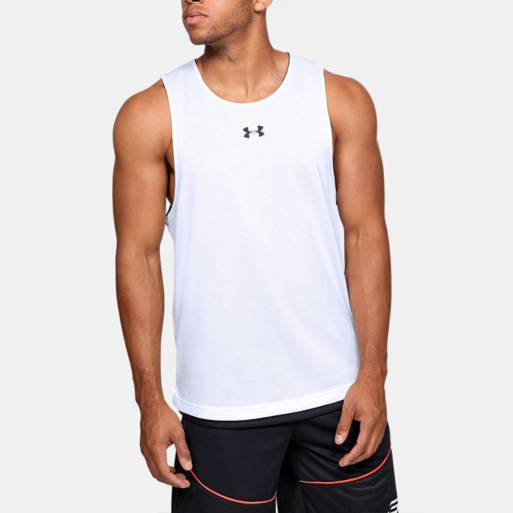 Under Armour Baseline Tank 'White Black' 1351288-100