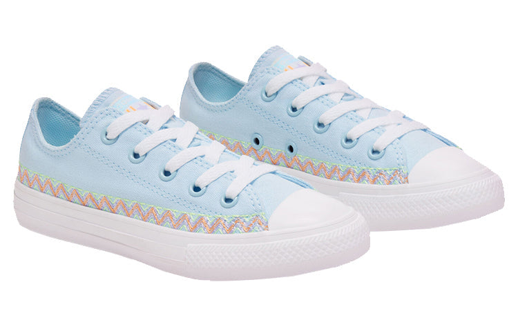(GS) Converse Chuck Taylor All Star Low 'Friendship Bracelet - Agate Blue' 667786F