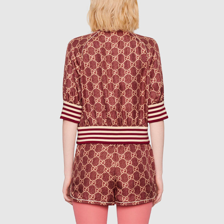 (WMNS) Gucci SS21 Printing Full Print Jacket Pink Red 644588-XJCL5-5281