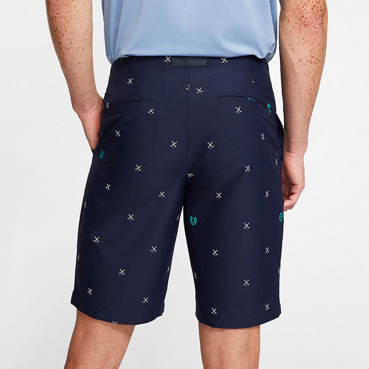 Men's Nike Golf Printing Navy Blue Shorts CQ4878-451
