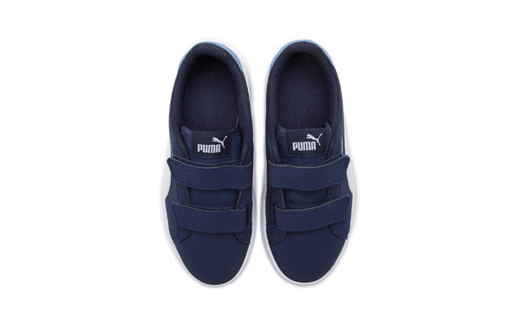 (PS) PUMA Smash V2 Buck V Ps Leisure Board Shoes Blue 365183-02
