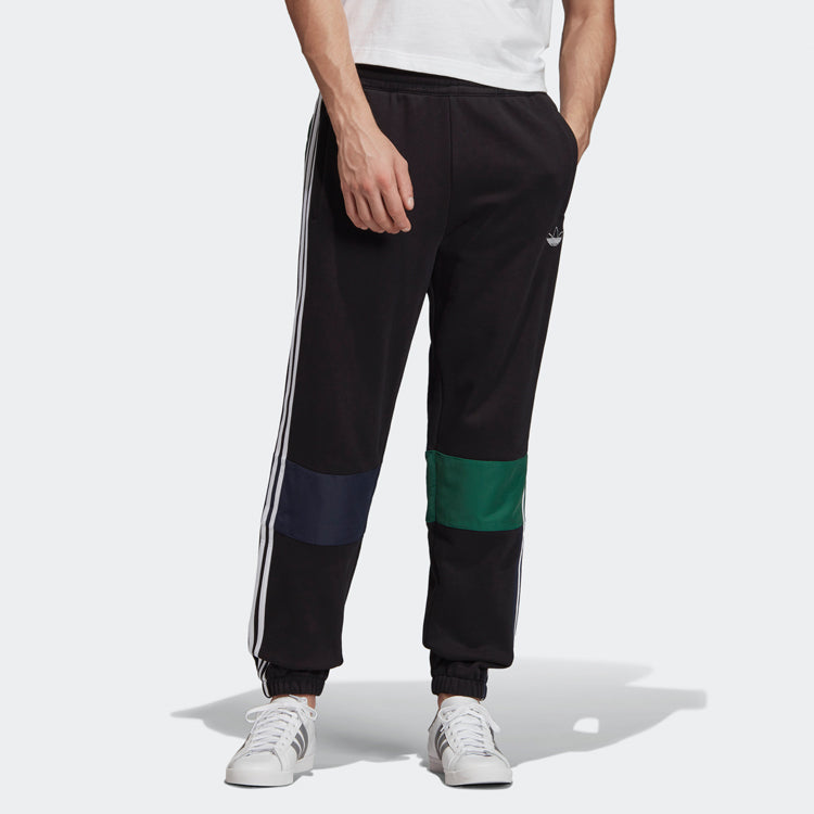 adidas originals SPRT BB Contrasting Colors Sports Pants Black FP7707