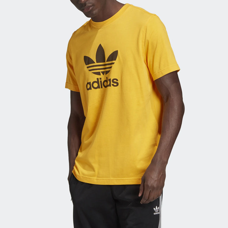 adidas originals TREFOIL T-SHIRT Short Sleeve Gold Color GD9913