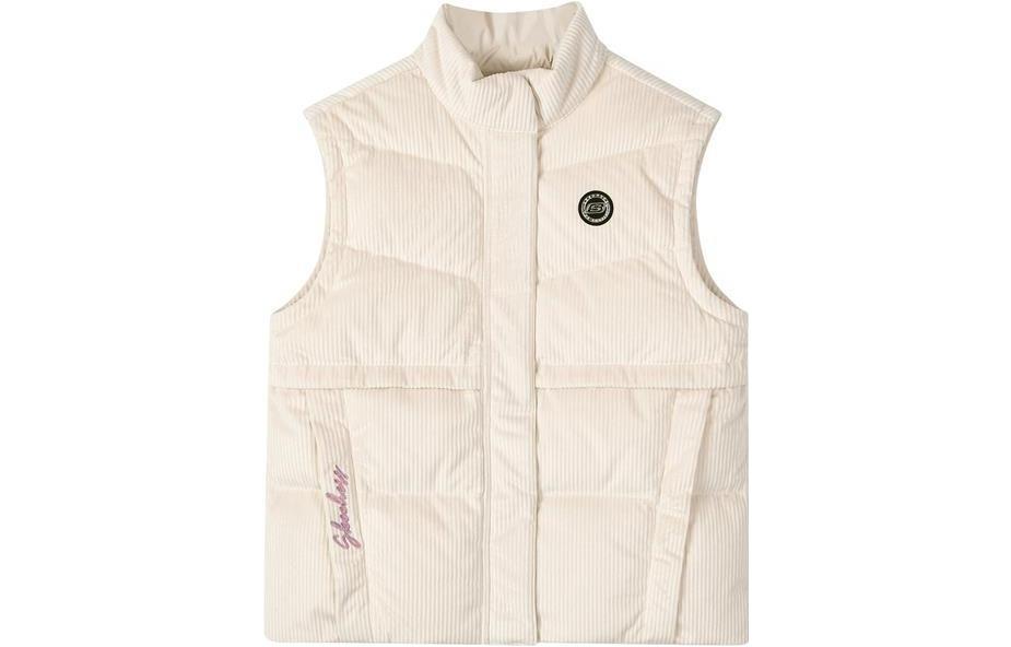 (GS) Skechers Detachable Down Jacket 'White Pink' P421G001