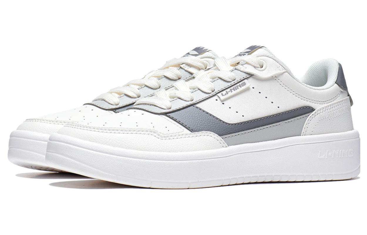 (WMNS) Li-Ning Qingyi Skate Shoes 'White Grey' AGCT402-4