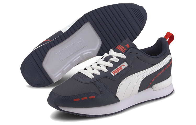 PUMA R78 Black White Red Low Top Shoes/Sneakers 374127-03