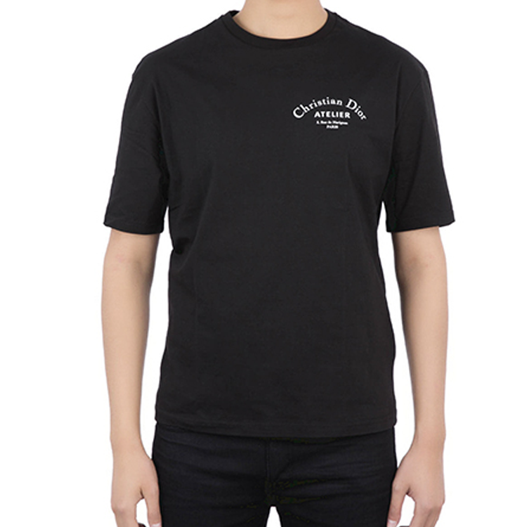 DIOR Christian DIOR Atelier Logo Crewneck Unisex Black 863J621I0533-C980