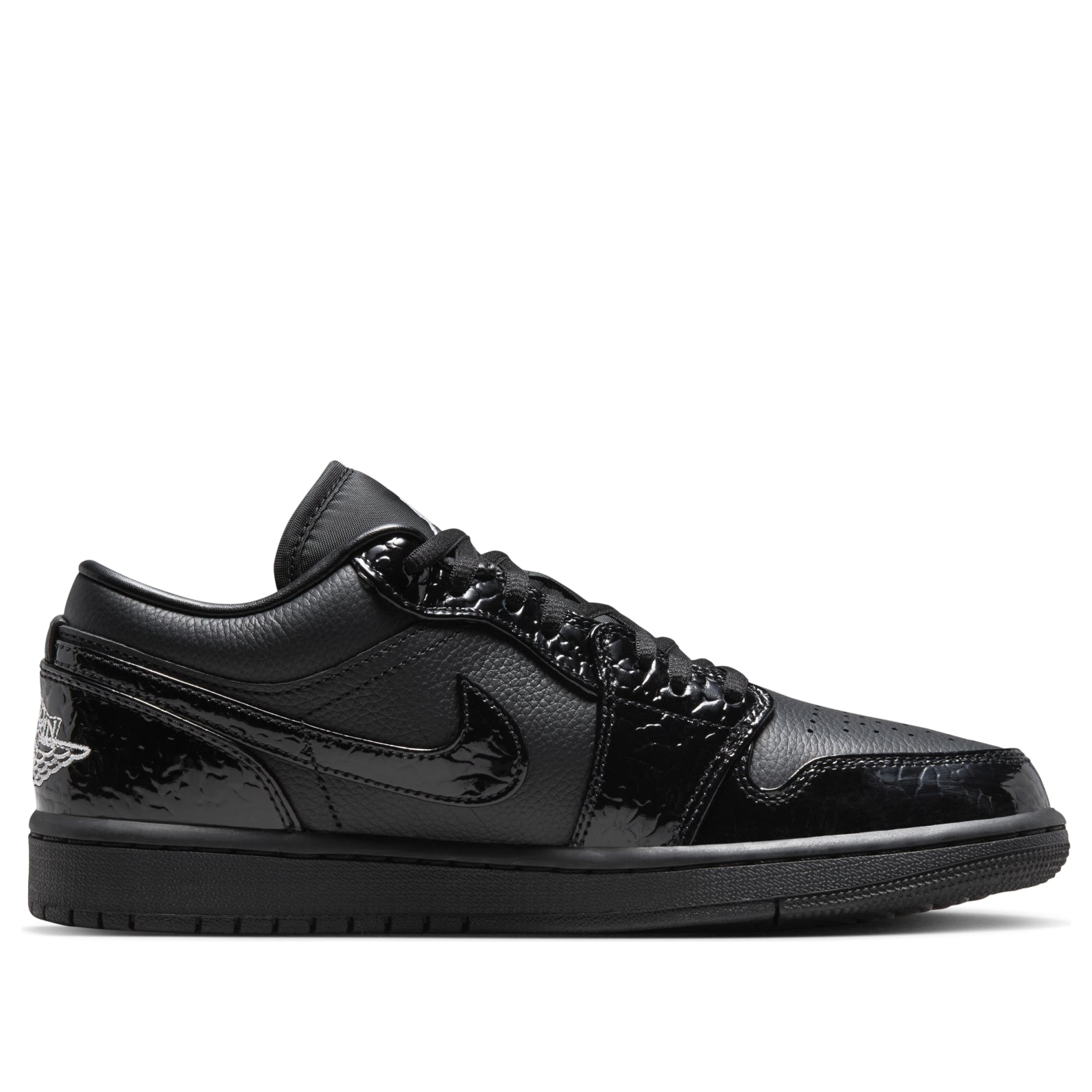 (WMNS) Air Jordan 1 Low SE 'Black Patent' HJ7743-010