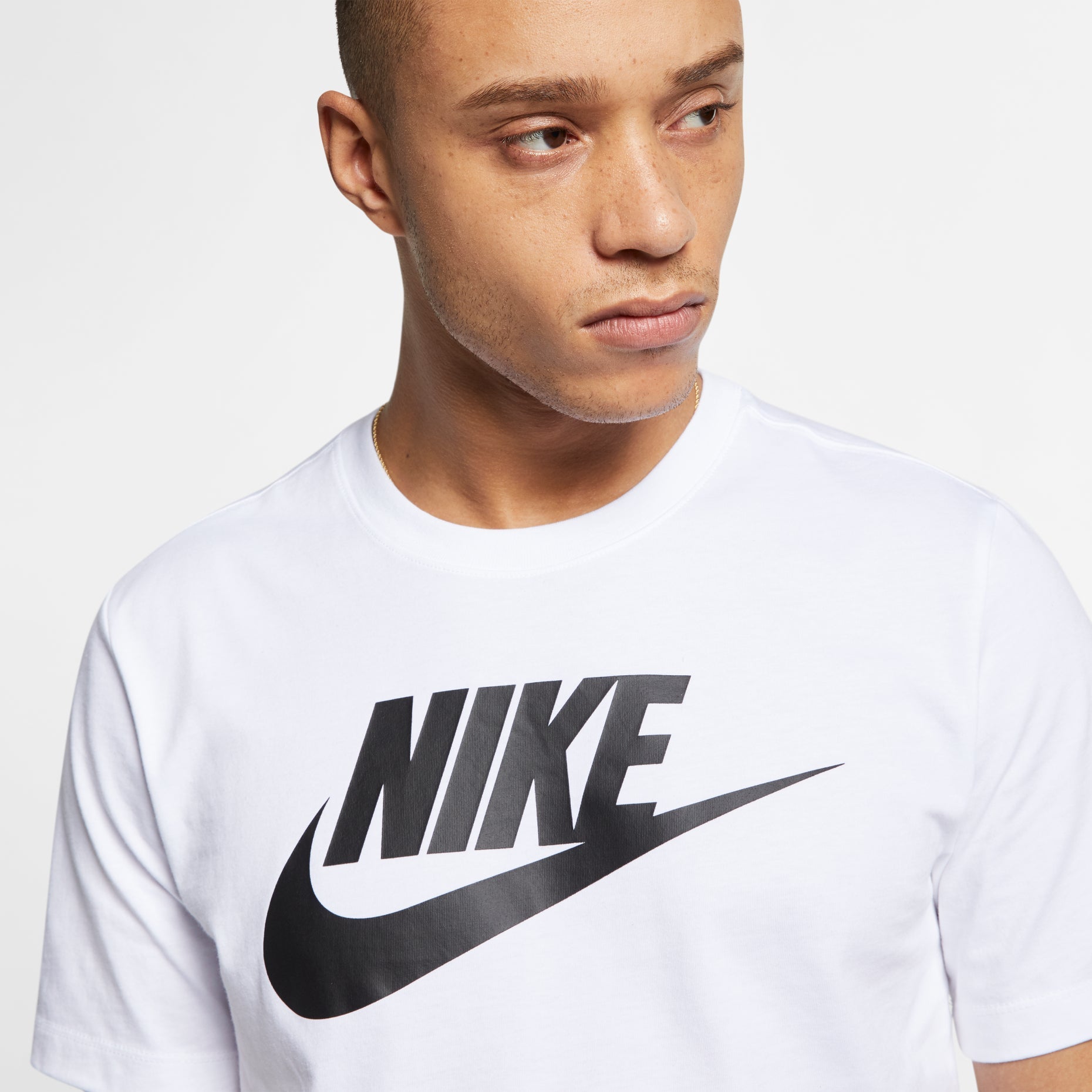 Nike Sportswear Classical Logo Printed TEE Men White AR5005-101