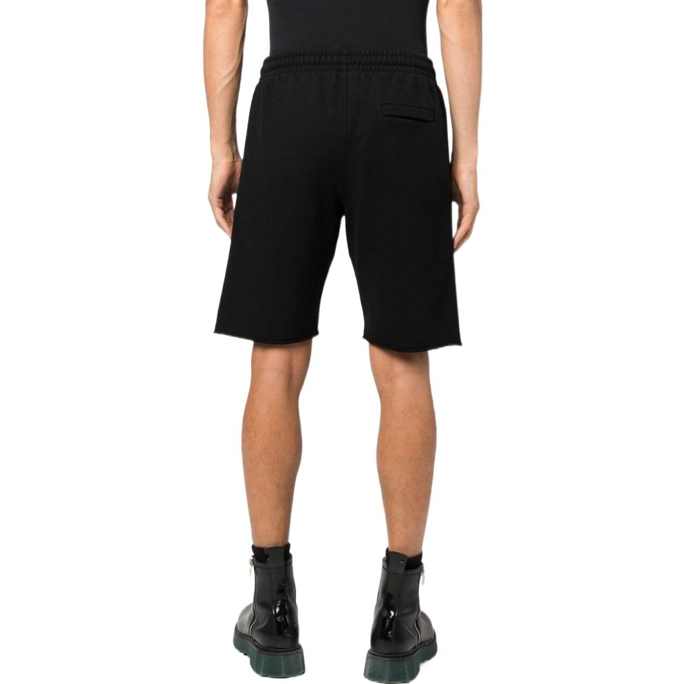 Men's Off-White SS22 Solid Color Logo Printing Sports Shorts Version Black OMCI006F22FLE00310011001