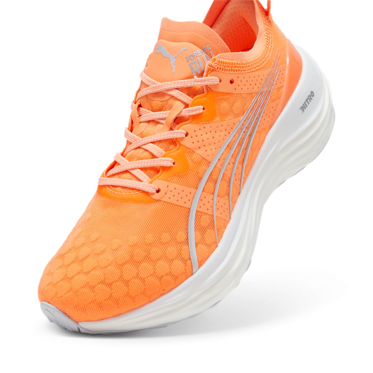 (WMNS) PUMA ForeverRun Nitro 'Neon Citrus Silver Mist' 377758-17